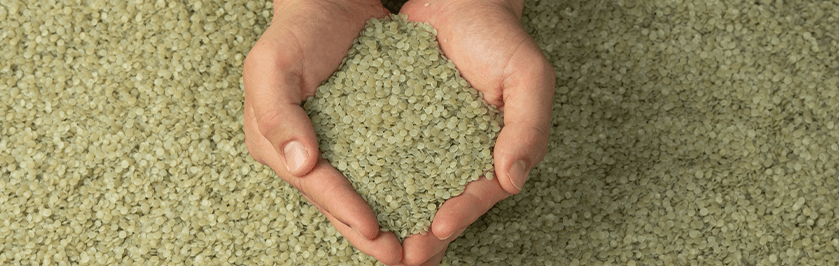 Resina reciclada utilizada no ecossistema circular Naturecycle