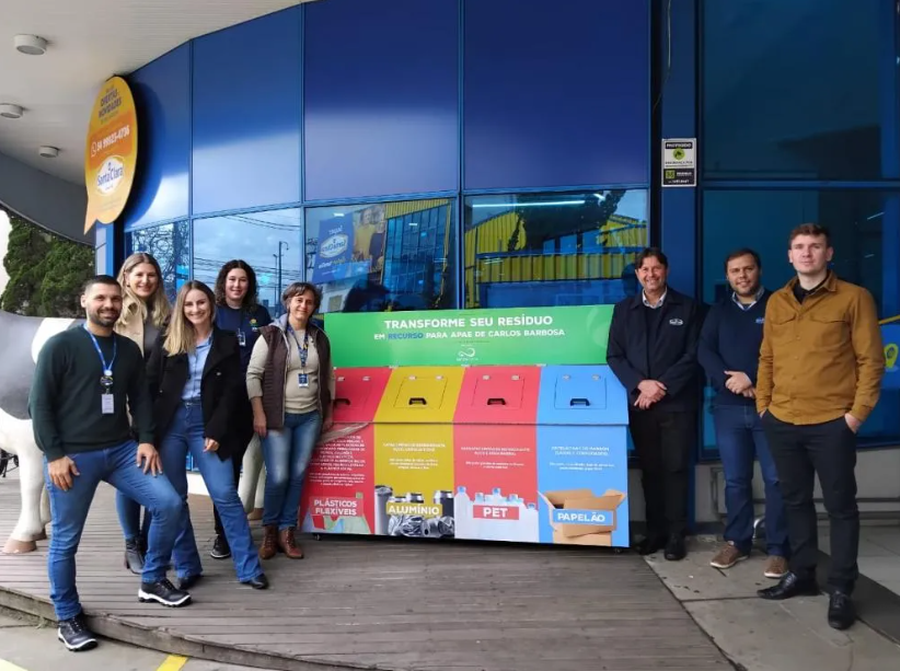 Plastiweber e Santa Clara instalam Pontos de Coleta de Materiais Recicláveis em Carlos Barbosa